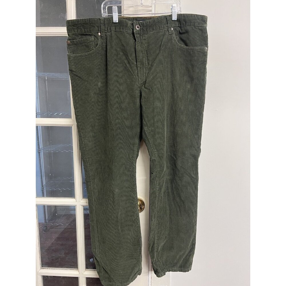 Vtg GH Bass And Co Corduroy Pants Men's 38x30 Green Casual Clothing Office Wear